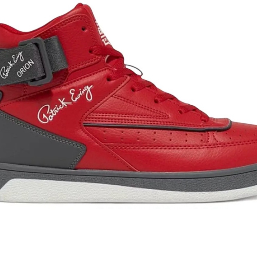 Patrick Ewing Orion Red and Gray Sneakers